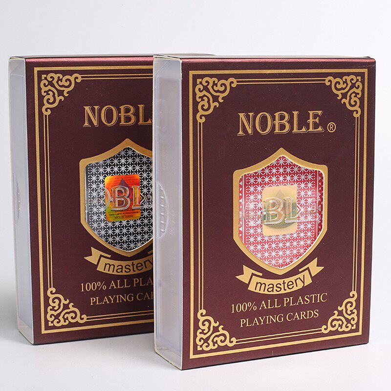 Taiwan national high NOBLE T-1803 frosted plastic playing cards bicolor white edge narrow cards 6 Deputy hand feel good