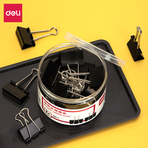 Able 8562 long tail clip 41mm black fish tail clip clip dovetail clip clamping stationery 24 only fit