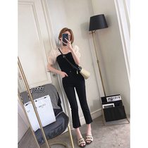 Snowspun Shirt Woman 2022 Summer new womens clothing Han version Fashion bundle Waist Splicing Bubble Sleeves Foreign Air and Jacket Tide