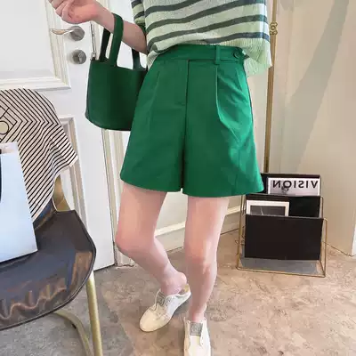 Shorts Women summer 2021 new women's Korean fashion high waist slim loose straight casual suit pants children tide