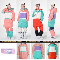 1920NAPPING Korean ski clothes single double board thick waterproof outdoor wear-resistant warm set men and women