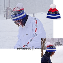 18 19 BSRABBIT]Korea genuine substitute for heating outdoor winter knitted warm wool skiing hat