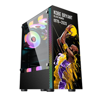 Play Jia computer desktop game side transparent machine water-cooled atx open Pikachu transparent personality DIY main case