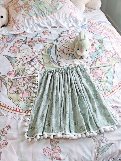 牛油果绿色森系窗帘短款半帘卧室遮光厨房厕所窗户遮挡帘清新风