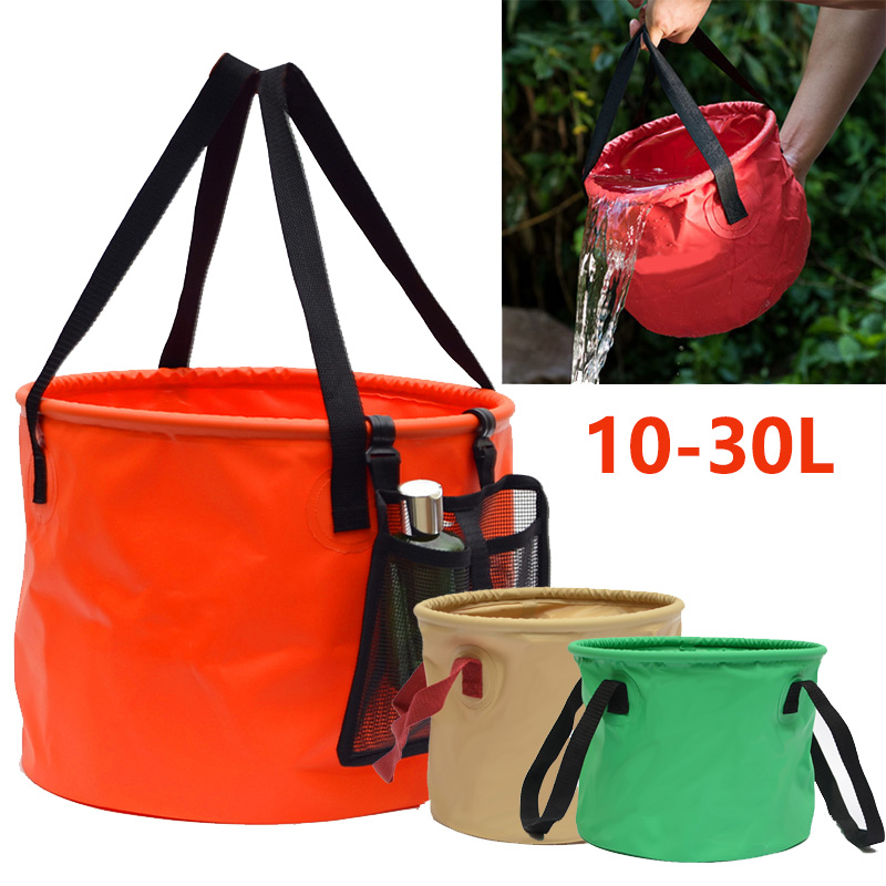 Outdoor folding bucket Portable Wash Dish Washing Dishes Flex Bucket Wild Camping Fishing Barrel Wash Basin Washbasin Water Storage Bucket