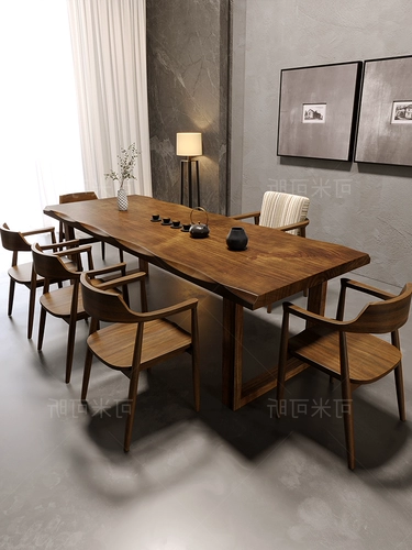 Столичный дерево Большой доска чайный стол и стул Комбинированность Простая современная домашняя чайная столик пивоваренный стол чайный стол