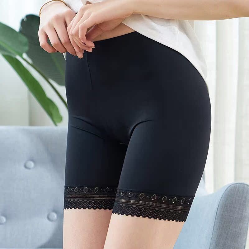 2 mẩu mặc bên ngoài pocketless Ingle chương trình chống ánh sáng quần an toàn mỏng để tăng phụ nữ trẻ xà cạp quần bảo hiểm.