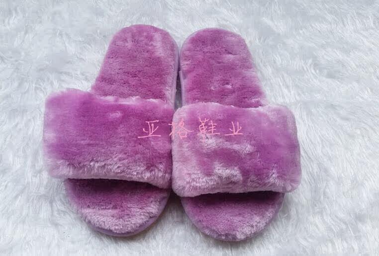 Pantoufles enfants en suède pour hiver - semelle caoutchouc - Ref 1017710 Image 20