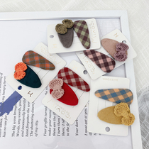 Childrens bangs hairclip female Korean side hairpin girl cute little girl bbclip baby hair accessory clip headgear