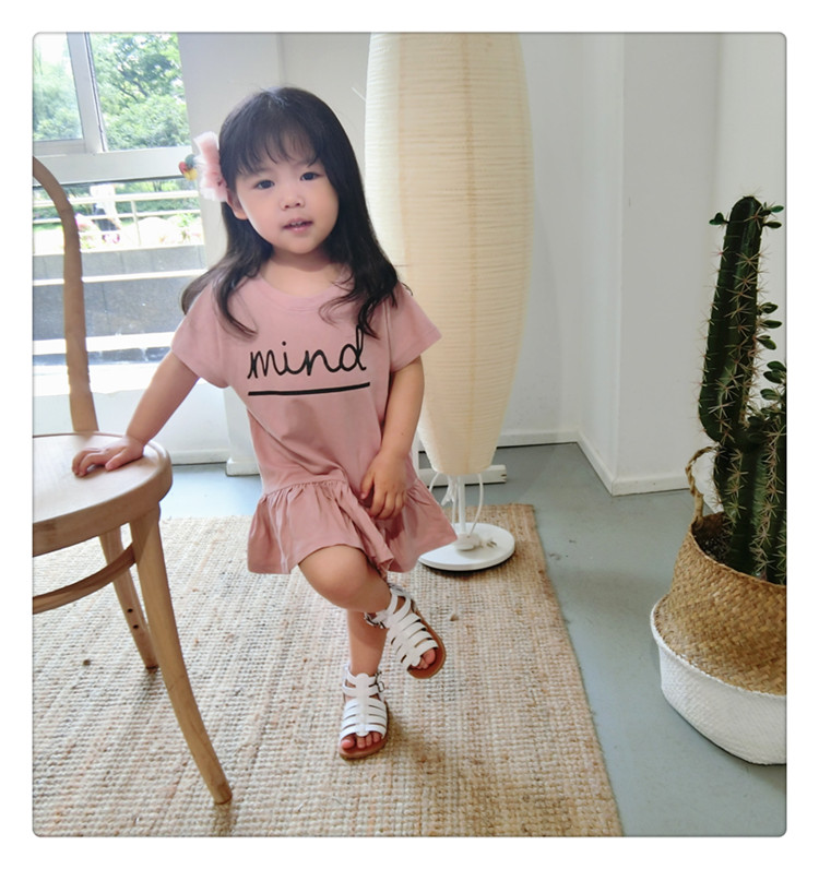Váy bé gái quần áo mùa hè 2018 kiểu váy mới cho bé gái bằng vải cotton và vải lanh cho bé chân váy cho be gái 12 tuổi