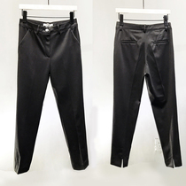 WUZHI hand a god pants all-match thin back hems split suit pants nine-point casual pants female 9015H