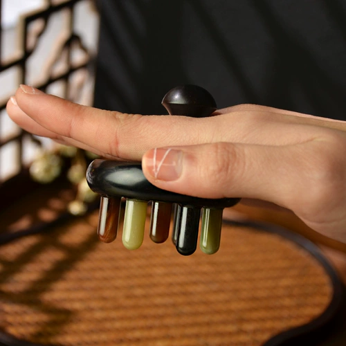 角缘 Натуральная расческа из сандалового дерева, массажер для кожи головы