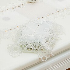 Коробка для салфеток Новый белый кружевной