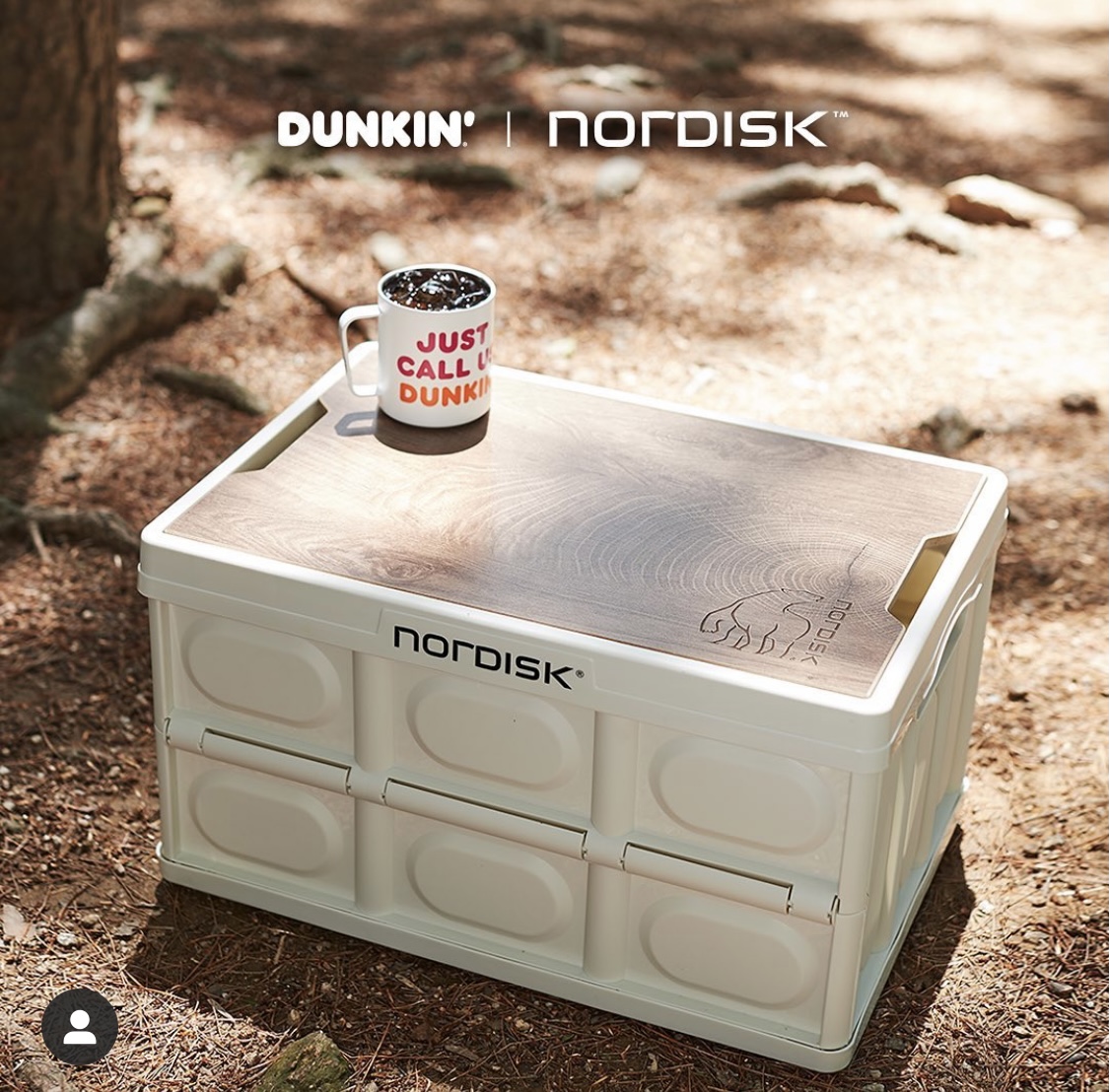 (Concrete Jungle)Nordisk big white bear outdoor camping home folding storage box finishing box