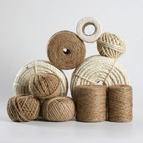 Manual Jute Rope Rope Decorations Woven Binding Rope Wire Mesh Fine DIY Material Color Retro Rope