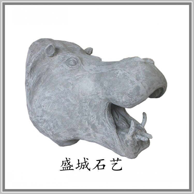 New sandstone river Horse spraying pool Sculpture Sandstone sandstone embossed sandstone European style flower pot stun pier courtyard flowing water wall fountain