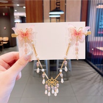 Anchor same headgear Western style lady hanfu with headdress children Girls antique hairclip hair tassel Fairy Sister