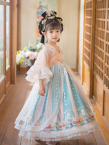Fracture price original spring and summer embroidery Lolita lace mesh dress girl dress dress new Chinese style