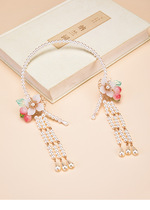 Sweet wind Pearl hairpin headgear tassel high cute headdress