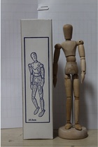 Small wooden man knuckle Man Puppet 12 inch Comics tool Small wooden man wooden hand model Sketch Puppet movable human body model