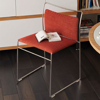 Medieval style stackable dining chair home backrest single chair