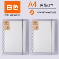 (Белый+белый) A4 Grid (2 книги)