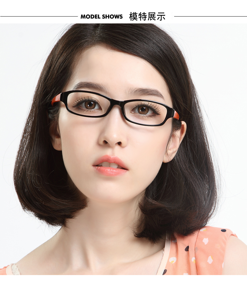 Kính nữ khung kính cận thị nữ mô hình kính cận thị siêu nhẹ nữ mặt kính với kính sinh viên kính cường lực khung nước ngoài kính râm
