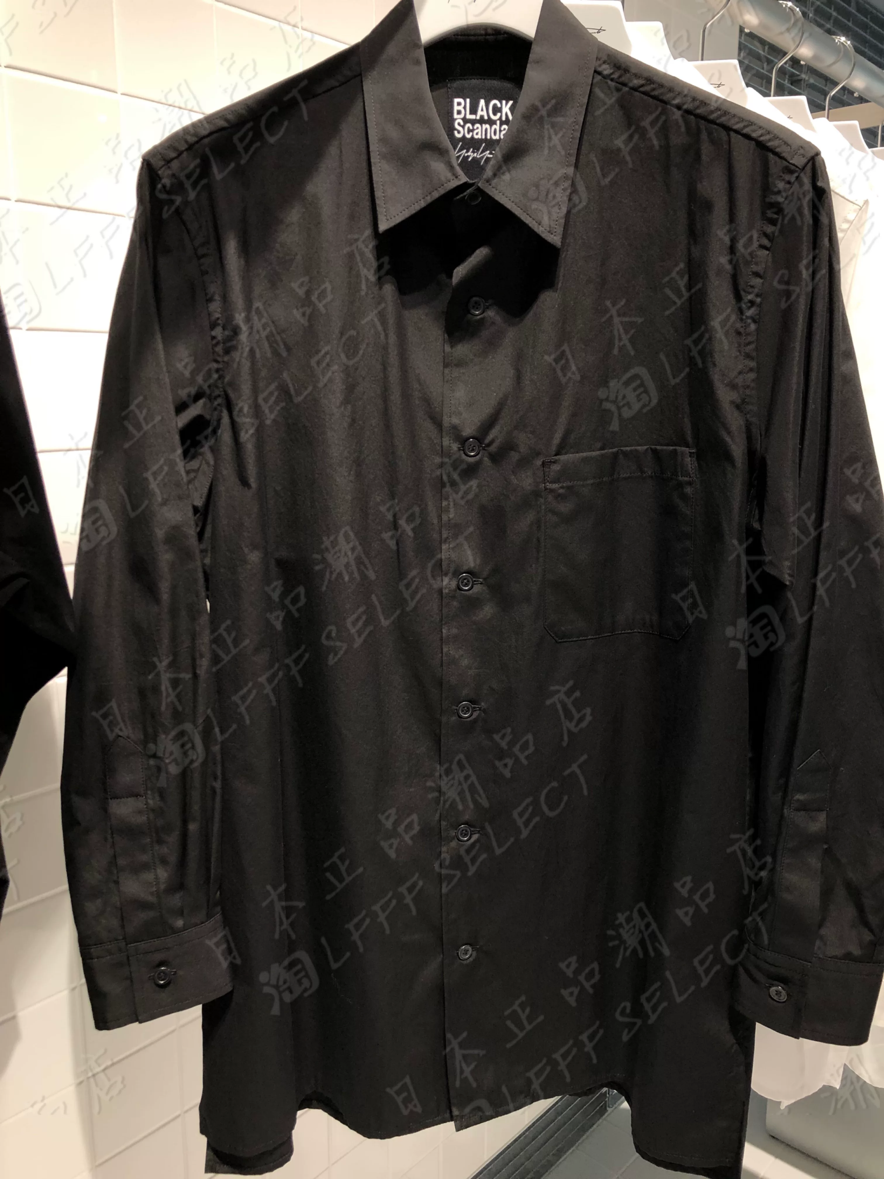 Японский закупочный агент Yohji Yamamoto HOMME 20SS хлопок задний принт узор рукопожатие рубашка