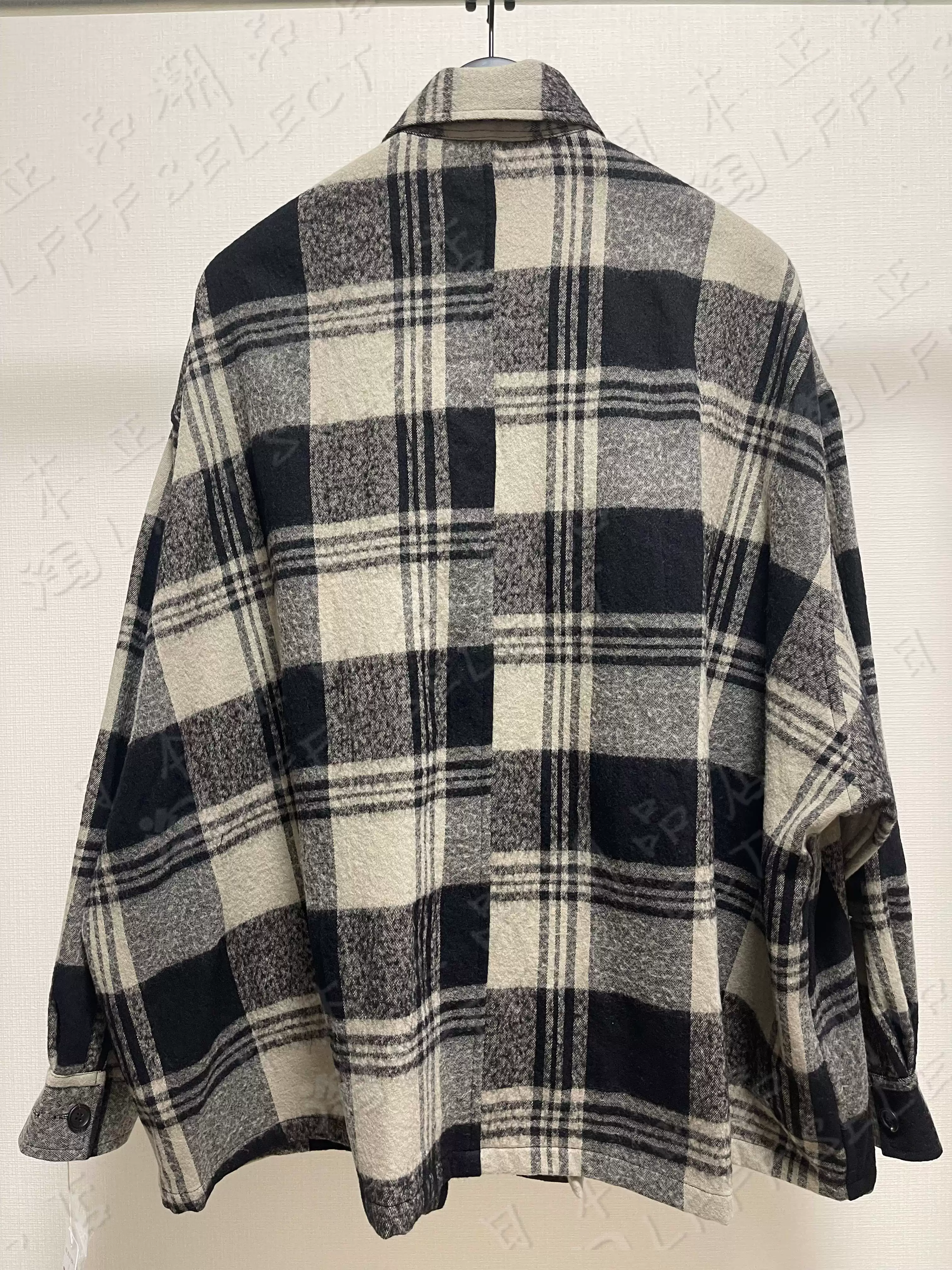 Японский закупочный агент Yohji Yamamoto s'yte SYTE смешанная войлочная клетчатая ткань pattern CPO куртка рубашка