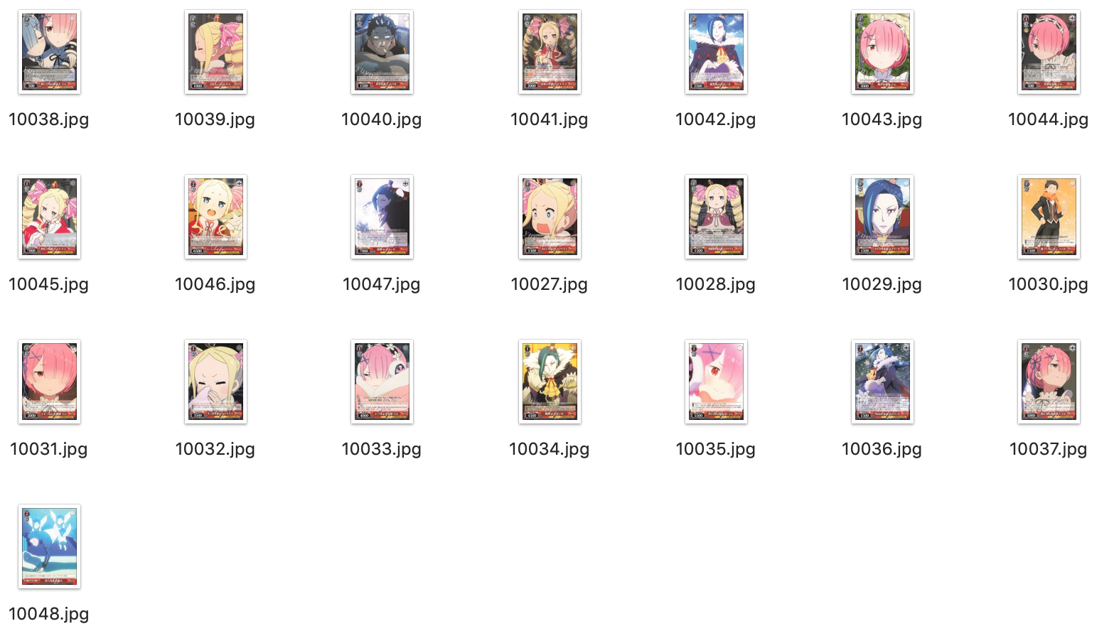 WS Black and White Wings Card RE0MS Red UC Card