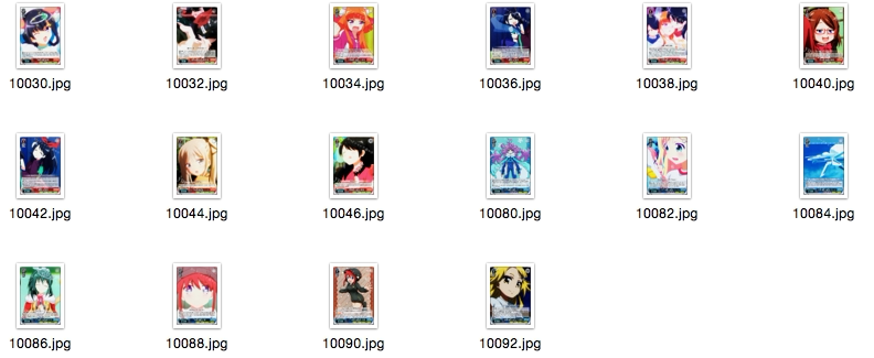 WS Black and White Wing Card Lucky Vol2 C Card Flash