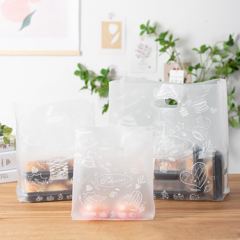 Baking Toast Bread Packing Bag Cake West Point Sweet Bag Cookies Food Transparent Hand Bag Disposable Bag