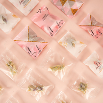 Snowflake Crisp Packaging Self-proclaimed Bag Cookies Cookies Paper Milk Date Small Machine Seal Bag Candy Box Bull Rolling Sugar Baking Box