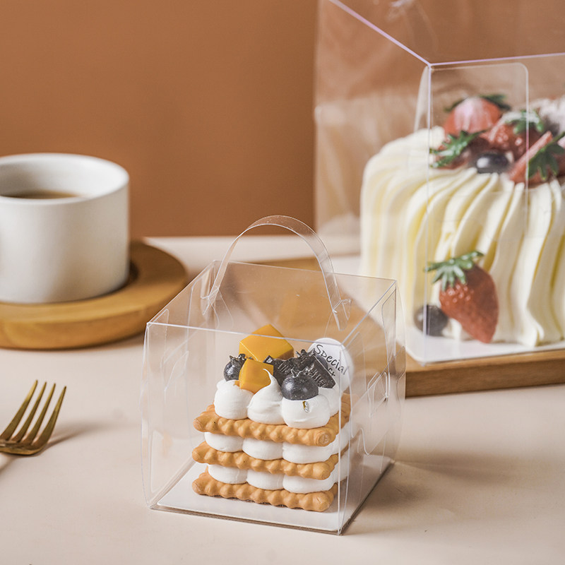 Cake Packing Box Three Inch Four Inch Five Inch Small 4 Inch Cake Box Transparent 2 Inch 3 Inch 5 inch Handbox Buff Box-Taobao