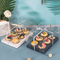 Cupcake Box 2 4 6 12 Grain Maven Snowy Bridesmaid Wood Bran Butin Cup Transparent Packaging Box Egg Tart Packaging Box
