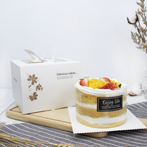 4 inch Mini small birthday cake packing box Childrens portable four inch mousse baking West Point box