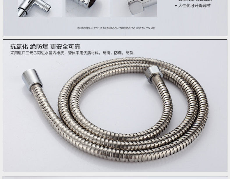товар из китая led恒温数显淋浴花洒 全铜明暗装花洒淋浴器 冷热水龙头套装 Full grace