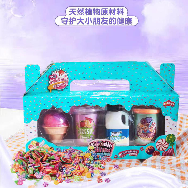 Gaojia Duo Crystal Mud Foaming Glue Gift Pack DIY Magic Mud Pinch Color Mud Play House Toy Gaojia Duo Crystal Mud Foaming Glue Gift Pack DIY Magic Mud Pinch Color Mud Play House Toy