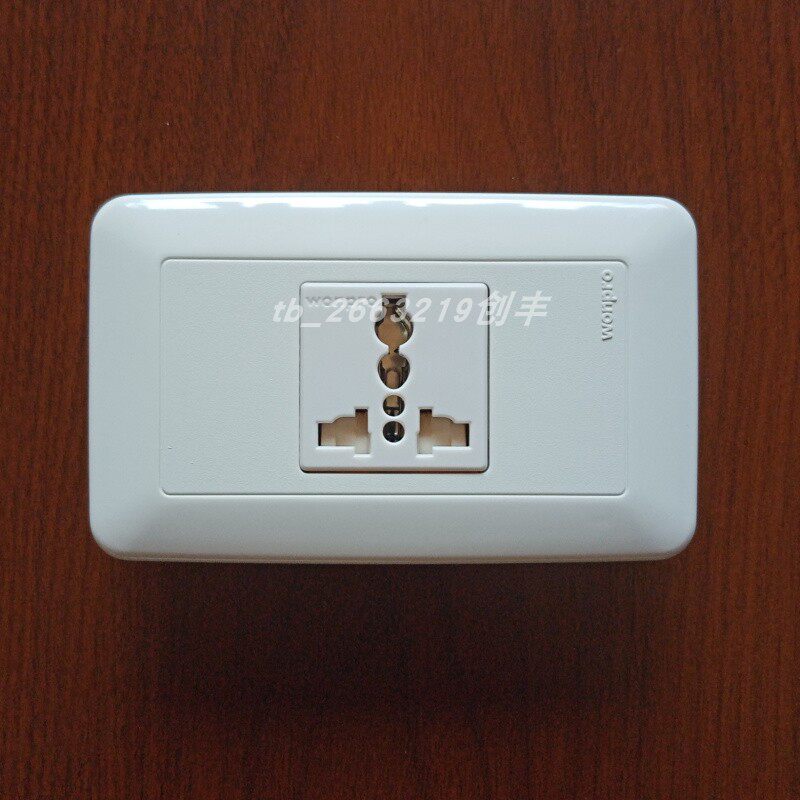 Steady 118 type switch panel household wall concealed old-fashioned one universal socket multi-functional protection door