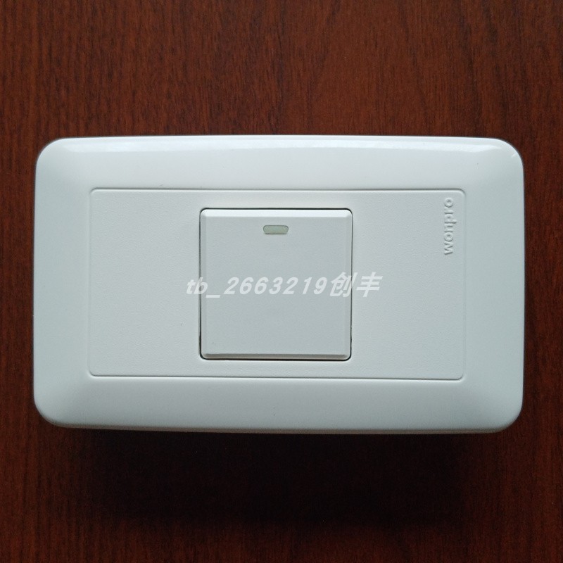 Switch Socket Panel Steady without 120 Type Home Old-fashioned Wall Wall Type Concealed a single control switch