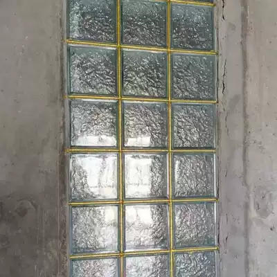 Transparent and translucent square powder room impermeable partition wall Dining room entrance Bedroom glass hollow glass brick creative