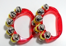 Plastic grip bell semi-circular rattle bed bell childrens educational toys infant teaching aids ten-bell hand string bell hand bell