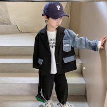 Flower Boy Wedding Little Boy Dress Boy Companion Boy Suit Suit Spring Autumn Season Handsome Young Kids West Suit Trendy Casual