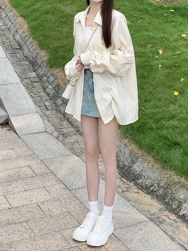 Дизайнерская рубашка, летняя тонкая куртка, тренд сезона, защита от солнца