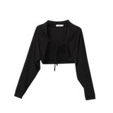 Черный кардиган, тонкая летняя куртка, летнее платье-комбинация, накидка, короткий жилет, защита от солнца