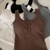 Белый базовый топ с чашечками, летняя майка топ, короткая футболка без рукавов, красивая спина