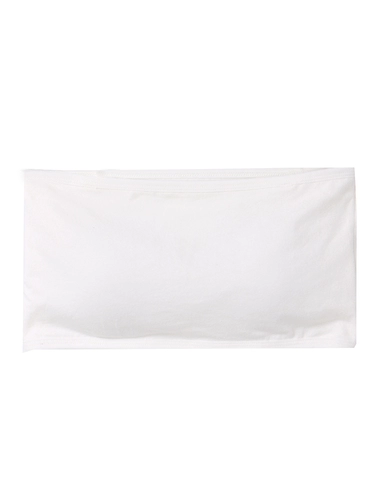 Белый шикарный обертывание груди, антиоткрывающий маленький облегающий топ, женский цельный топ без бретелек, подушечка для бюстгальтера, топ без рукавов, внутренняя майка