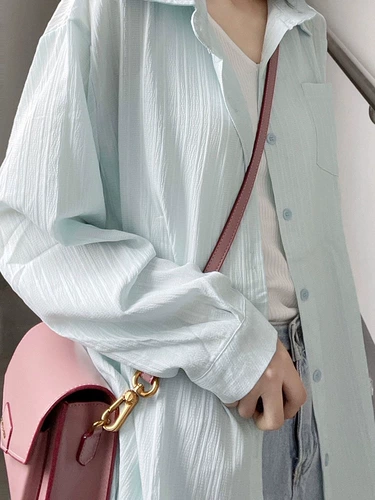 Синяя рубашка, летний кардиган, сексуальная куртка, защита от солнца