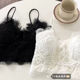 Кружевная сексуальная майка топ, нижнее белье, бюстгальтер-топ, топ с чашечками, топ без лямок, для маленькой груди