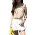 Mùa hè 2018 mới Hàn Quốc voan xếp li dây đeo bằng gỗ vest lỏng lẻo đáy quần nữ thủy triều áo ba lỗ nữ Áo ba lỗ